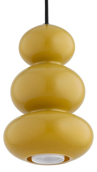 Lampada a sospensione Oman Argon, dimmerabile, Giallo / Arancione, Soggiorno / Sala da pranzo, Vetro, Lampada a sospensione