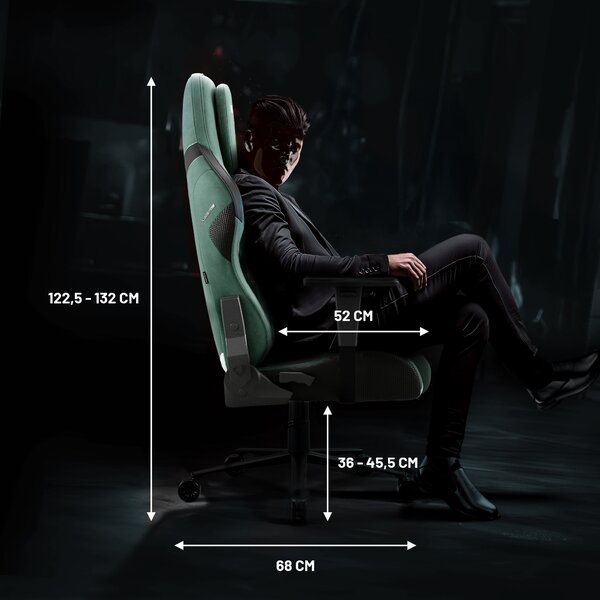 Sedia gaming verde Normal Size: Diablo X-One Prime Forest Green