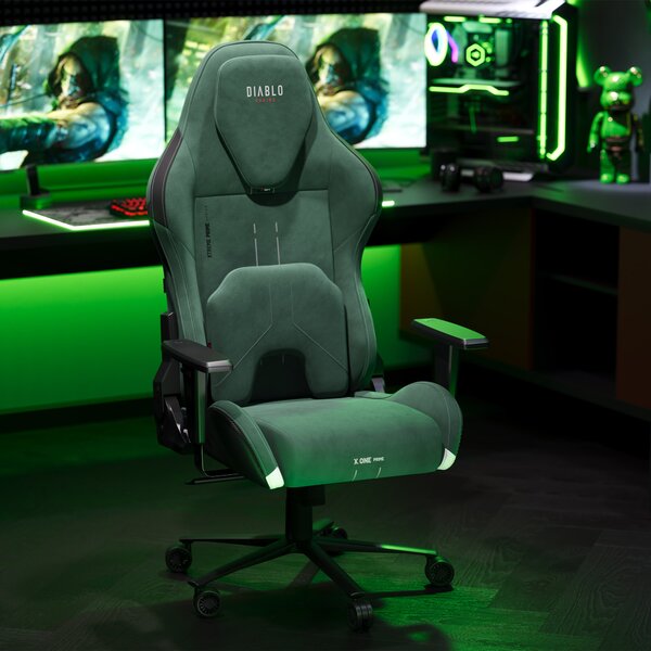 Sedia gaming verde Normal Size: Diablo X-One Prime Forest Green