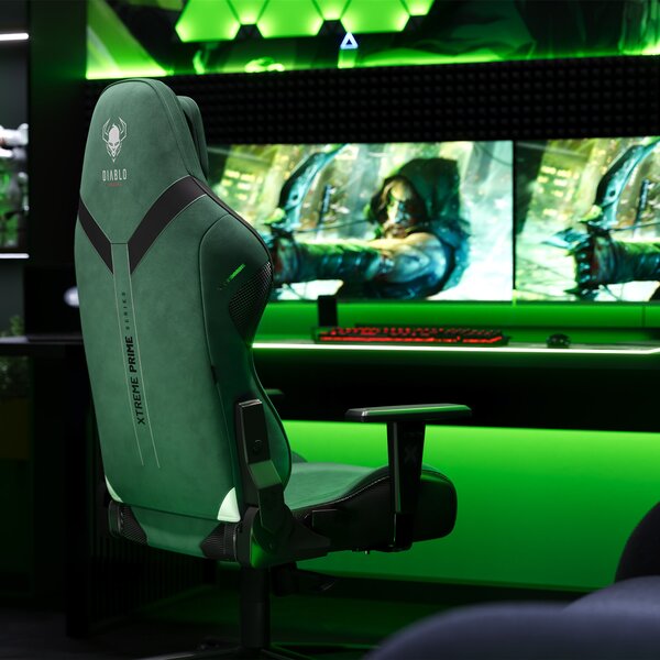 Sedia gaming verde Normal Size: Diablo X-One Prime Forest Green