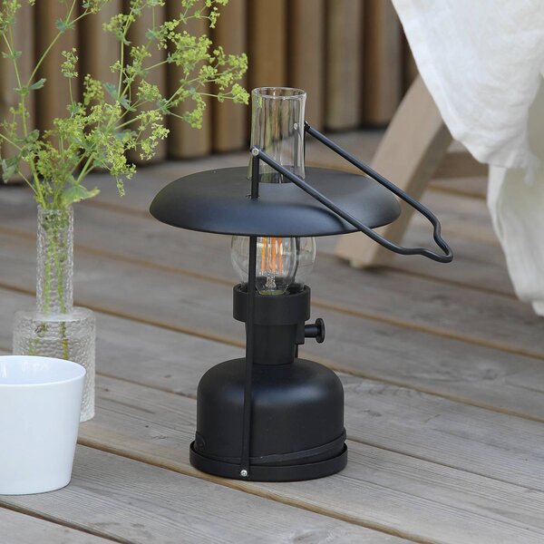 Markslöjd Lampada da tavolo a LED Fanos, dimmerabile, Nero, Soggiorno / Sala da pranzo, Metallo, Antico, Lampada da tavolo LED