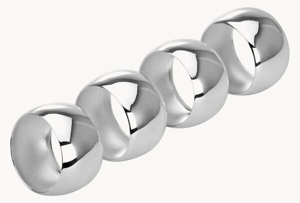 Set di 4 portatovaglioli placcati in argento Kaiser