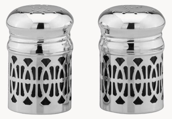 Set saliera e pepiera placcate in argento Dietrich, set da 2