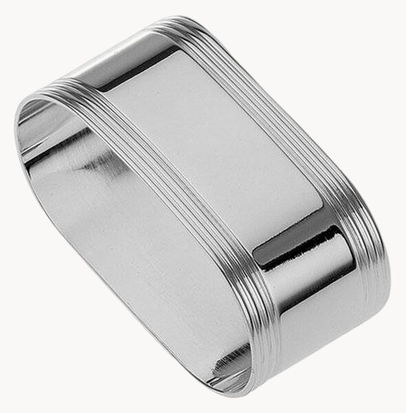 Portatovagliolo placcato in argento Thread