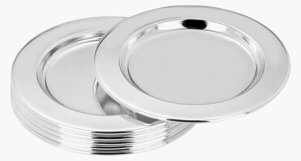 Set di 6 piattini da dessert placcati in argento Hochwald