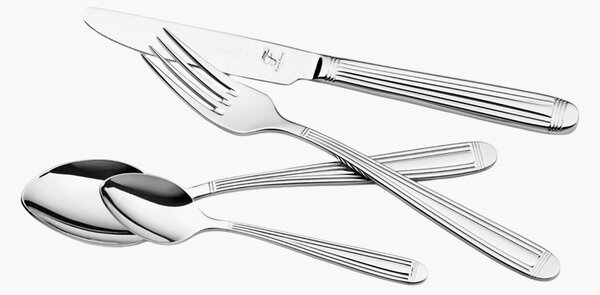 Set di 72 posate in acciaio inox lucido Xara, 12 persone