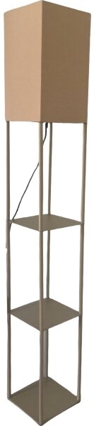 Brilagi - Lampada da terra con ripiani GRADUS 1xE27/40W/230V 150 cm grigia/beige