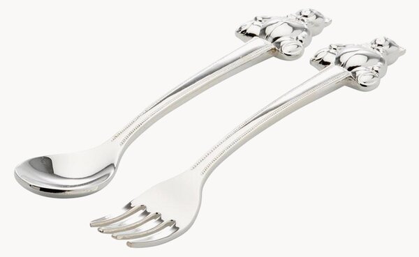 Set di 2 posate per bambini placcate in argento Alwin