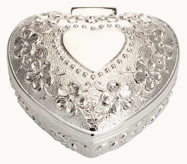 Portagioie placcato in argento Heart
