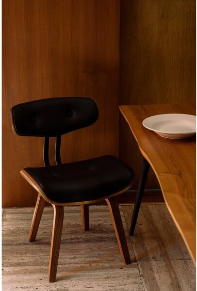 Sedia Wallnut nera Blackwood - Dutchbone