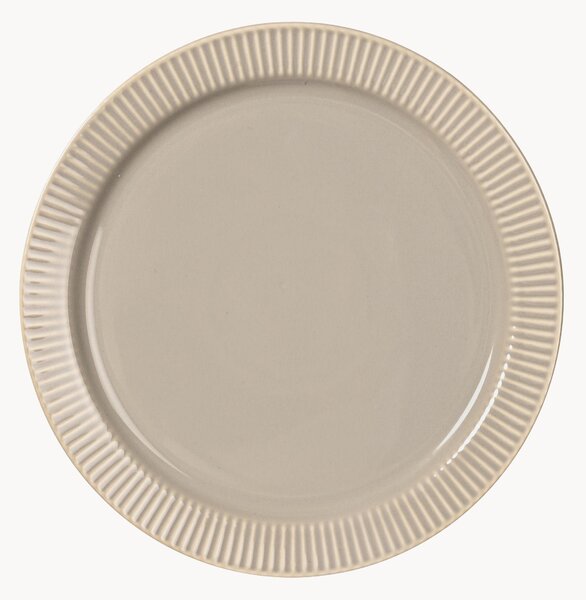 Set di 6 piatti da dessert in New Bone China Inka