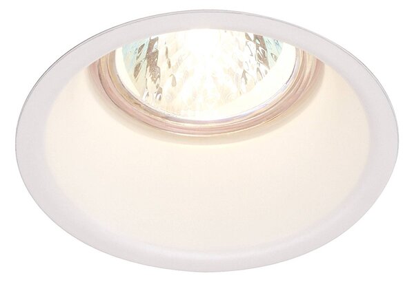 SLV Horn faretto da incasso HV GU10 HORN, dimmerabile, Bianco / Opale, Corridoio, Metallo, Moderno, Downlight