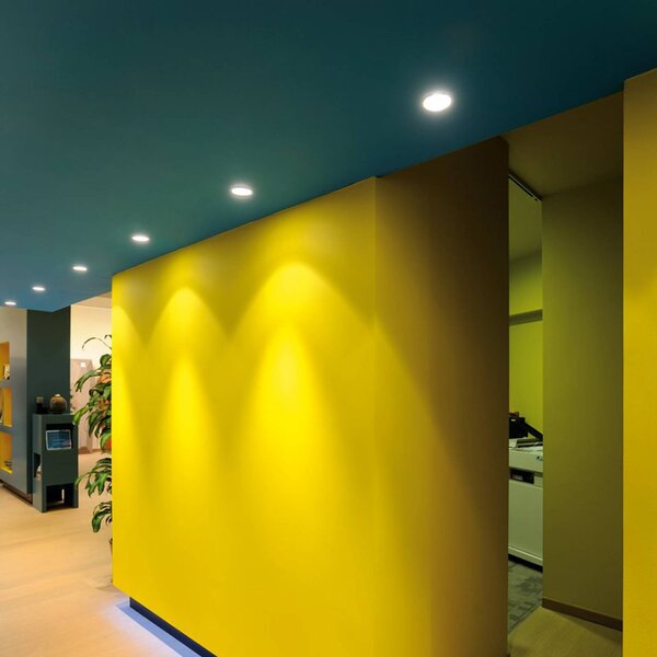 SLV Horn faretto da incasso HV GU10 HORN, dimmerabile, Bianco / Opale, Corridoio, Metallo, Moderno, Downlight
