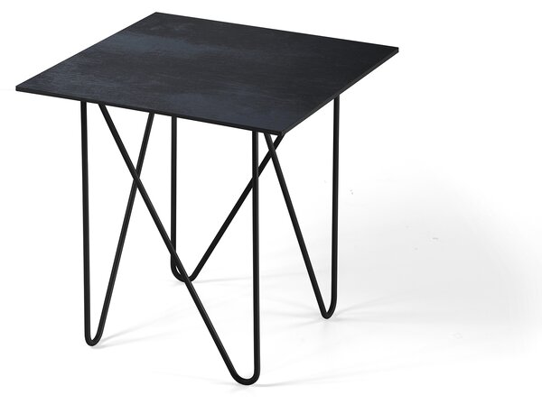 Pezzani Tavolino da soggiorno con struttura in acciaio e piano in laminato - Shape