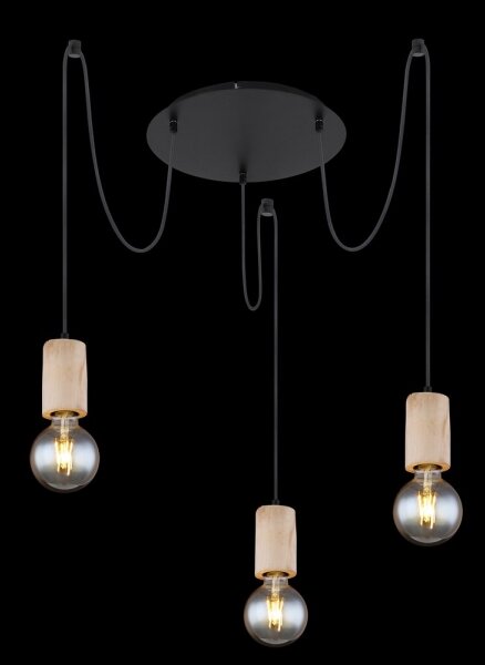 Globo 54032-3H - Lampadario a sospensione con filo JOSEBA 3xE27/60W/230V ragno