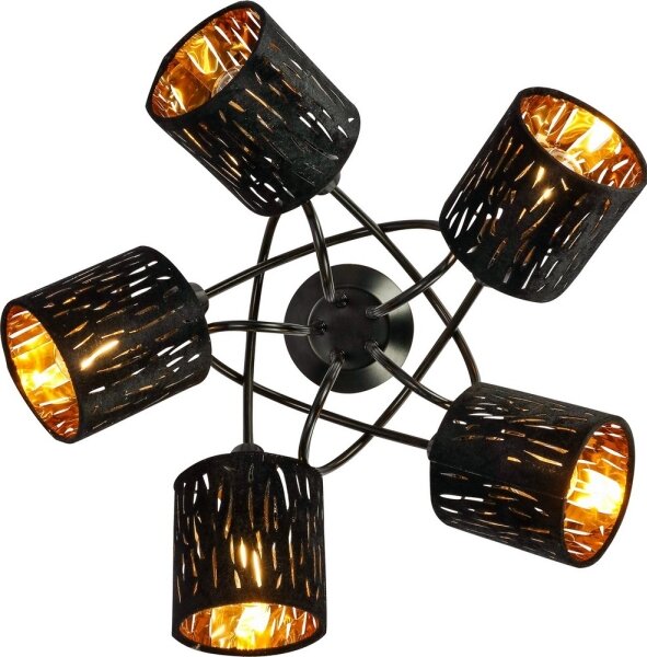 GLOBO 15264-5D - Lampadario fisso TUXON 5xE14/25W/230V