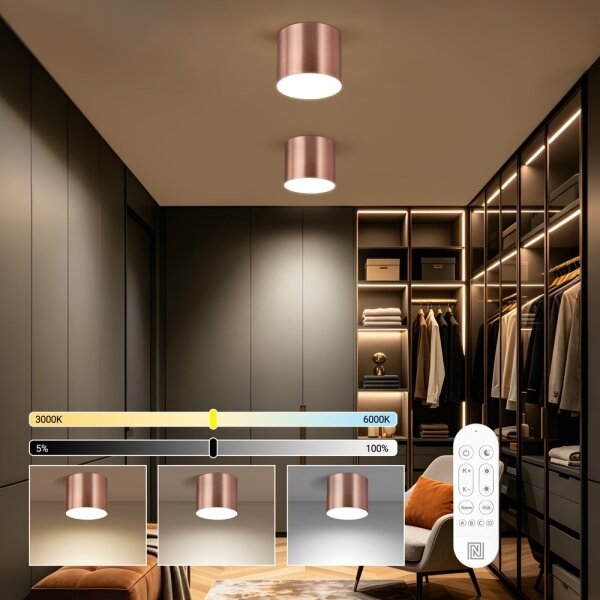 Immax NEO 07320L - Plafoniera LED dimmerabile RONDATE 32W/230V 16,5 cm Wi-Fi Tuya rosa