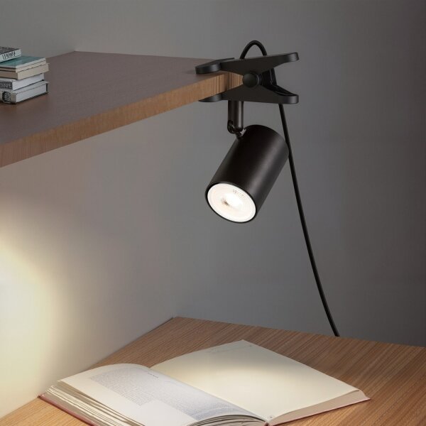 Immax NEO 08291L - Lampada a morsetto PUNTO 1xGU10/9W/230V nera