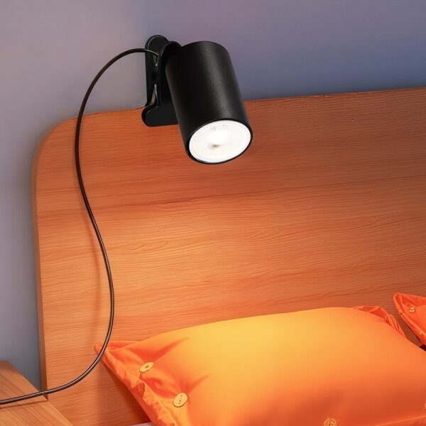 Immax NEO 08291L - Lampada a morsetto PUNTO 1xGU10/9W/230V nera