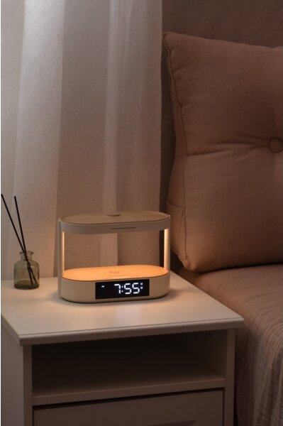 Immax NEO 09111L - Lampada da tavolo LED dimmerabile con sveglia e dock di ricarica TRIPLE DOCK LED/1,5W/5V