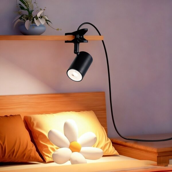 Immax NEO 08291L - Lampada a morsetto PUNTO 1xGU10/9W/230V nera
