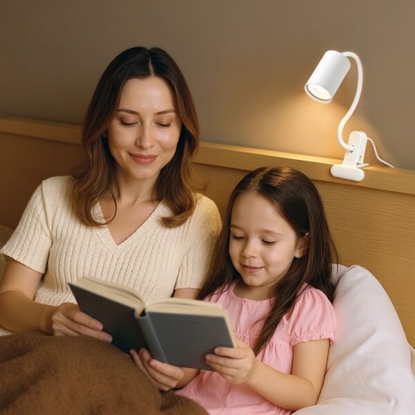 Immax NEO 08294L - Lampada flessibile con clip PUNTO 1xGU10/9W/230V bianca