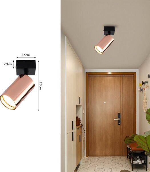 Immax NEO 08301L - Faretto PUNTO 1xGU10/9W/230V oro rosa