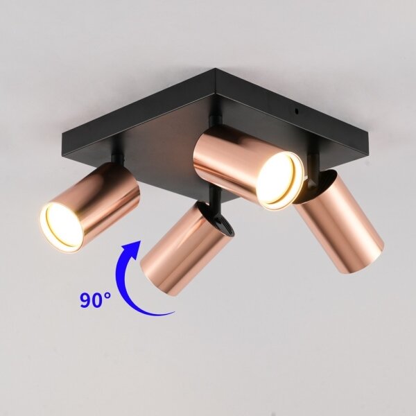 Immax NEO 08304L - Faretto PUNTO 4xGU10/9W/230V oro rosa