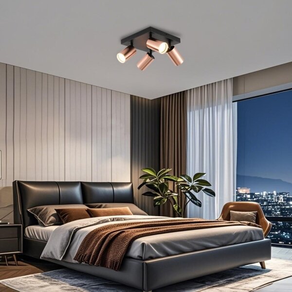 Immax NEO 08304L - Faretto PUNTO 4xGU10/9W/230V oro rosa