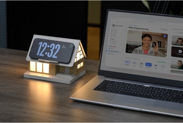 Immax NEO 09108L-LED Lampada da tavolo con ricarica wireless DREAM HOME LED/2W/230V