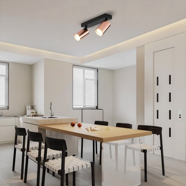Immax NEO 08302L - Faretto PUNTO 2xGU10/9W/230V oro rosa