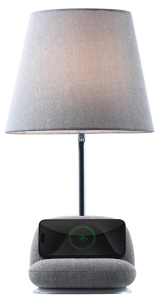 Immax NEO 09109L - Lampada da tavolo LED dimmerabile con ricarica wireless Qi SOFA LED/6W/230V grigia