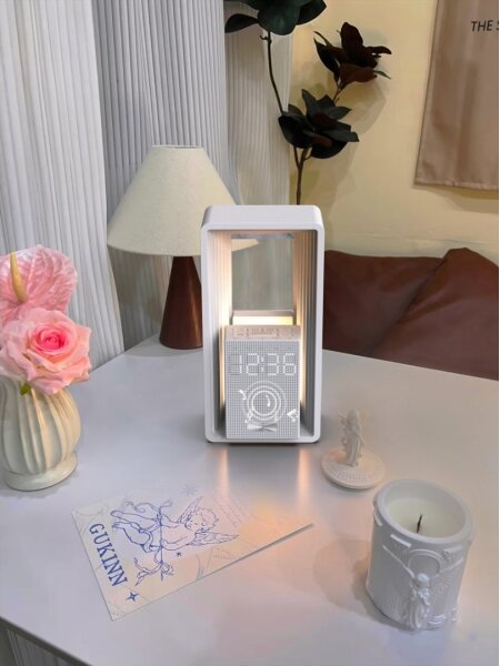 Immax NEO 09113L - Lampada da tavolo LED con sveglia e ricarica CALM LED/3,5W/5V