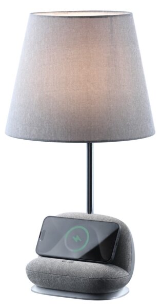 Immax NEO 09109L - Lampada da tavolo LED dimmerabile con ricarica wireless Qi SOFA LED/6W/230V grigia
