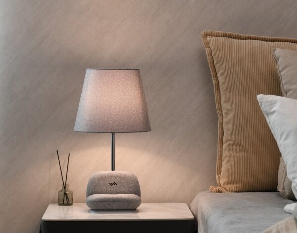 Immax NEO 09109L - Lampada da tavolo LED dimmerabile con ricarica wireless Qi SOFA LED/6W/230V grigia