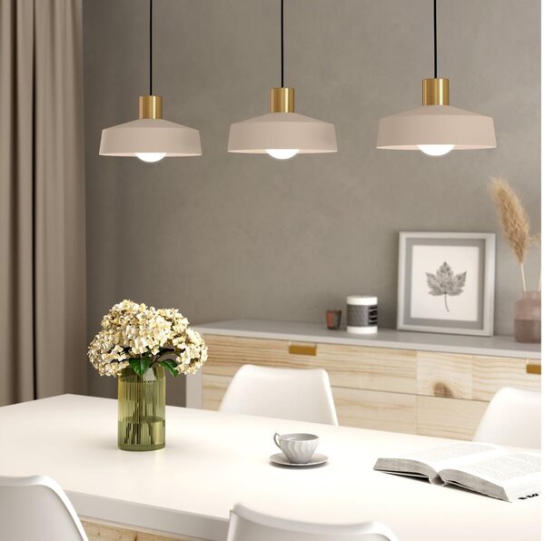 Eglo 900431 - Lampadario a sospensione con filo VALDIOLA 3xE27/40W/230V