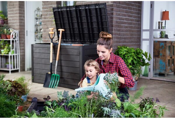 Contenitore da giardino in plastica marrone Ontario - Keter
