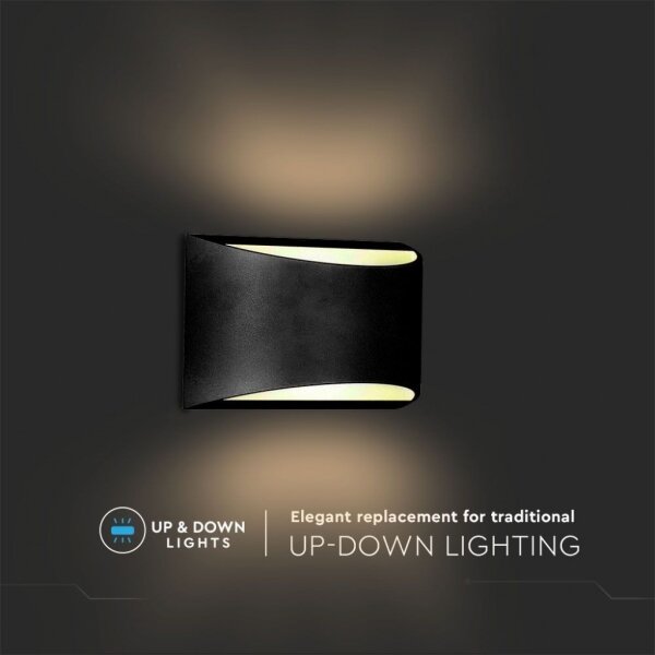 Applique da esterno LED 9W/230V 4000K IP54 nera