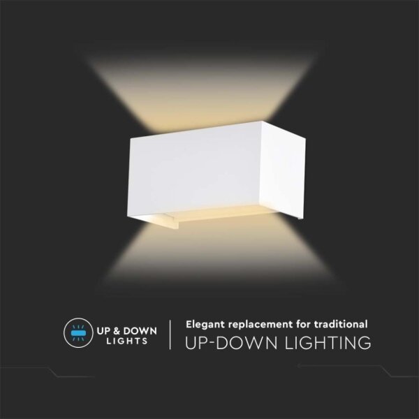 Applique da esterno a LED, 24W, 230V, 4000K, IP65, bianca