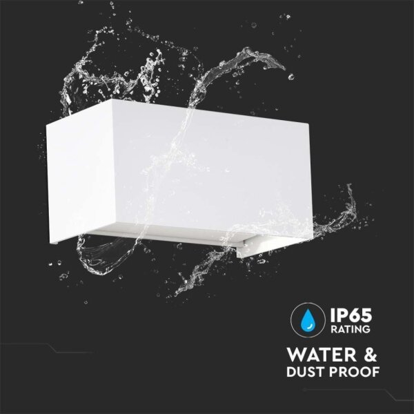 Applique da esterno a LED, 24W, 230V, 4000K, IP65, bianca