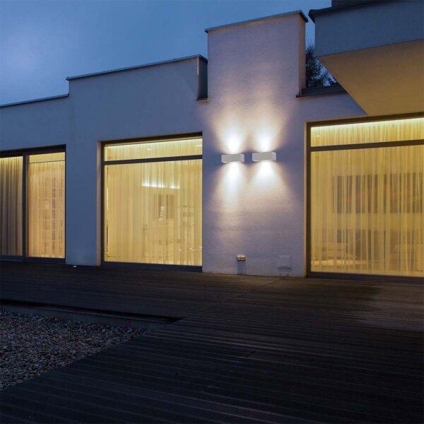 Applique da esterno a LED, 24W, 230V, 4000K, IP65, bianca
