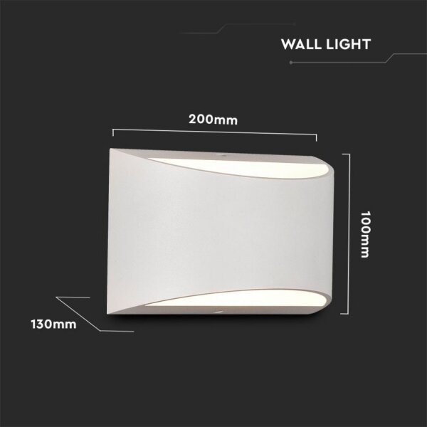 Applique LED da esterno LED/9W/230V 4000K IP54 bianco