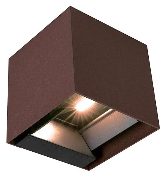 LED Sol lampada da parete con sensore LED/9W/3,7V 3000/4000/5000K IP65 2600 mAh marrone