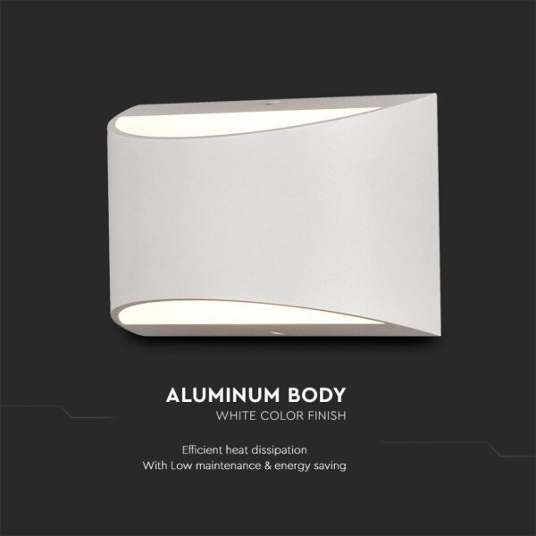 Applique LED da esterno LED/9W/230V 4000K IP54 bianco