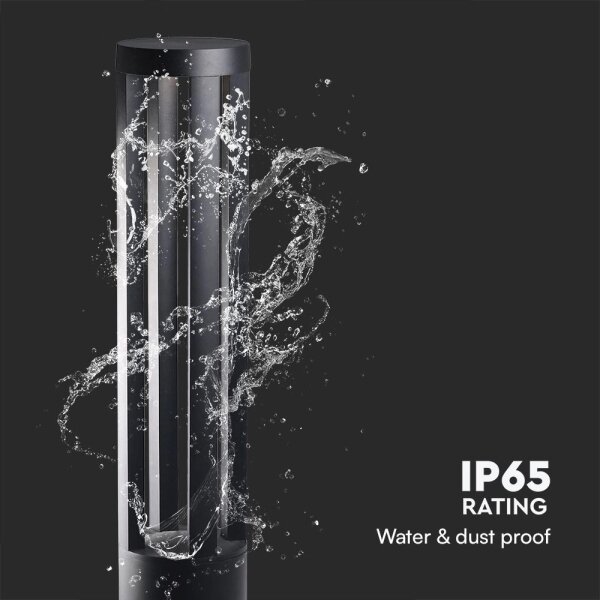 Lampada LED da esterno 10W/230V 3000K IP65 80 cm nera