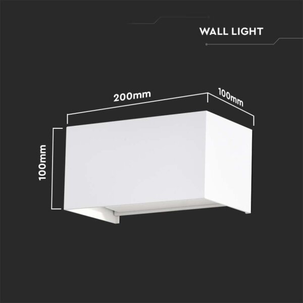 Lampada da parete LED per esterni LED/24W/230V 3000K IP65 bianco