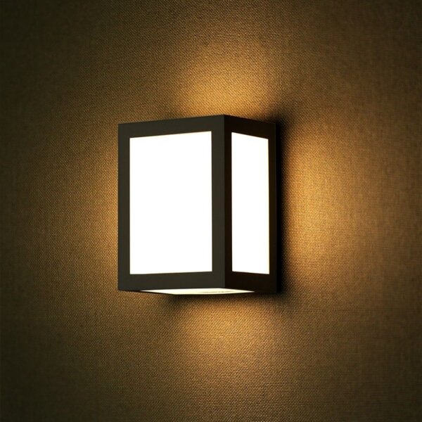 Lampada da parete per esterni a LED/12W/230V 6400K IP65 nera