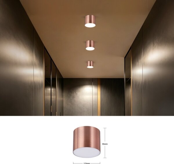 Immax NEO 07319L - Plafoniera LED dimmerabile RONDATE 18W/230V, diam. 11,5 cm, Wi-Fi Tuya, rosa