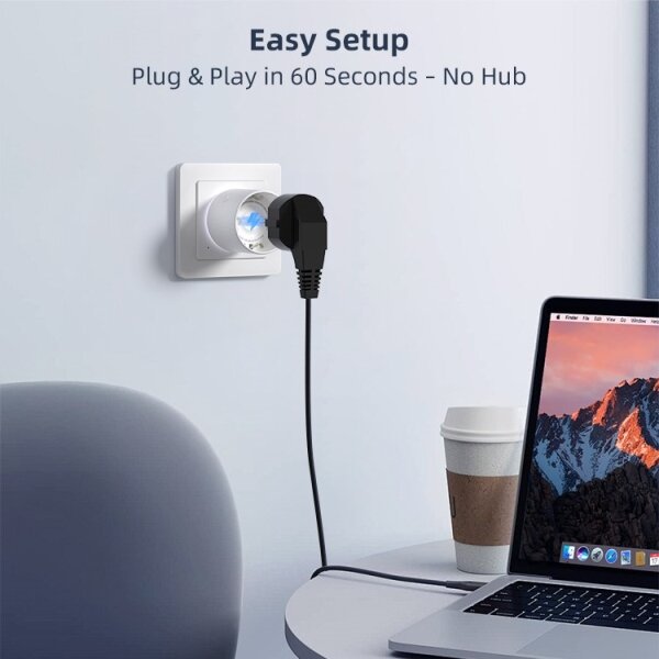 Immax NEO 07812L - Presa intelligente tipo E 3500 W Wi-Fi