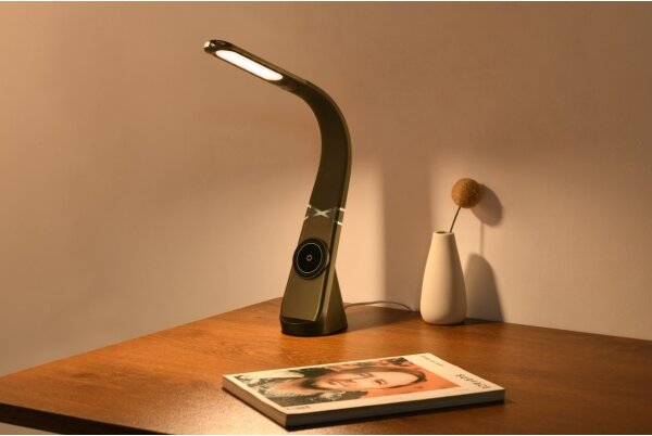 Immax NEO 09110L - Lampada da tavolo LED dimmerabile con ricarica wireless MAGIC LED/5W/230V nero